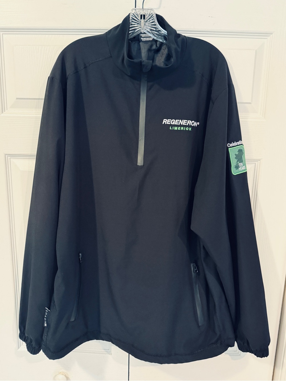 Novus 1/4 Zip Pullover Jacket Regeneron Limerick 10 Years